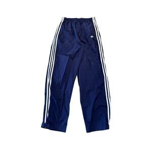 VTG 90s Y2K Adidas Ankle Hook and Loop Fasteners Joggers Sweatpants Navy XL EUC